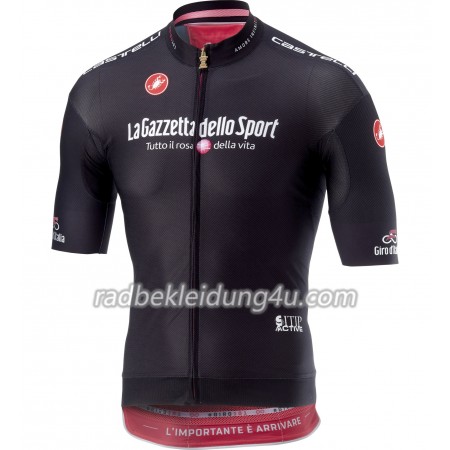 Schwarzes Radtrikot kurzarm 2018 Giro d'Italia